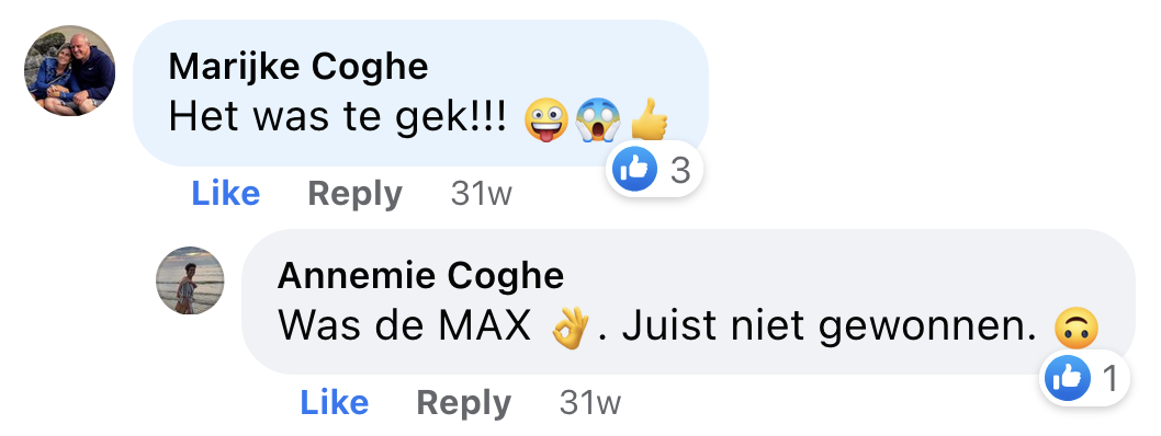 Een reactie over het stadsspel Urban Hunt van Marijke Coghe: Het was te gek!!! 🤪😱👍