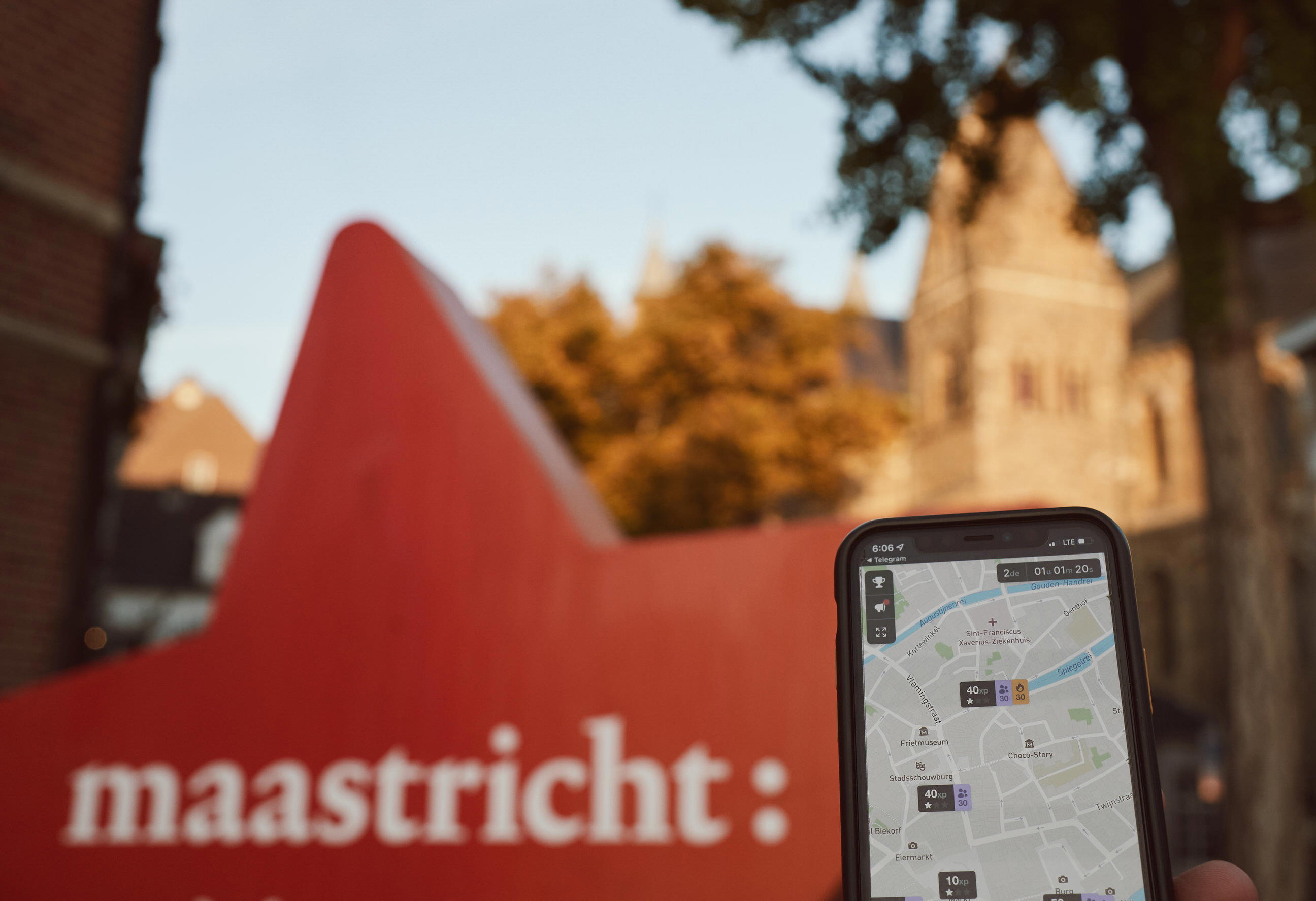 Foto van het stadsspel in 